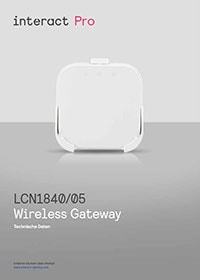 Technische Daten zum Interact Wireless Gateway