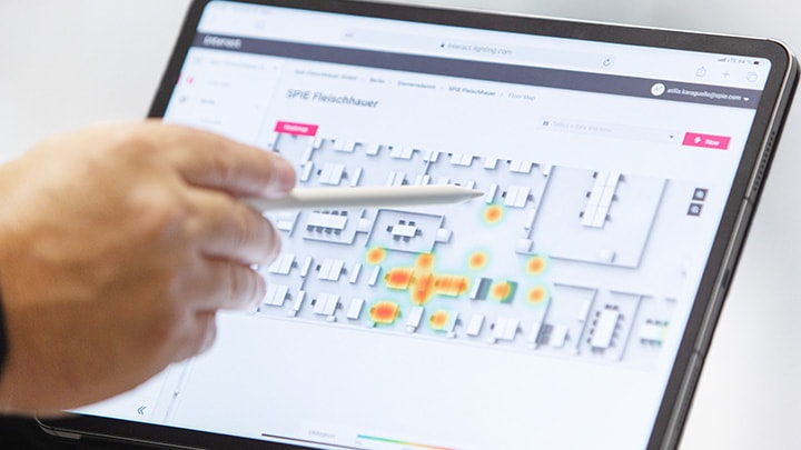 Floorplan visualization on a tablet