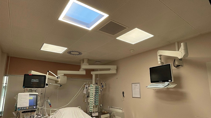 Nurse caring for a patient