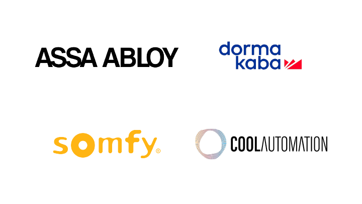 Logotipos de socios de control de acceso