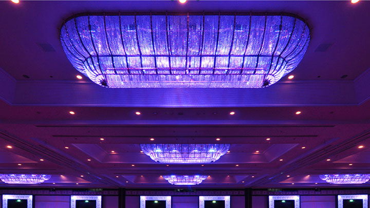 Illuminated ceiling fixture