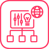Symbol für das Management mehrerer Standorte