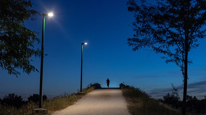 Aparcamiento de noche