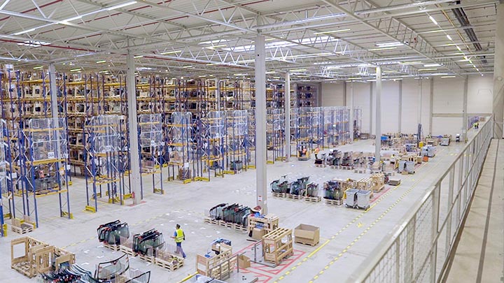 Large warehouse picking area