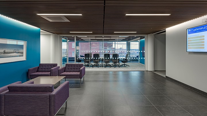 Smart office lighting – Emera Place