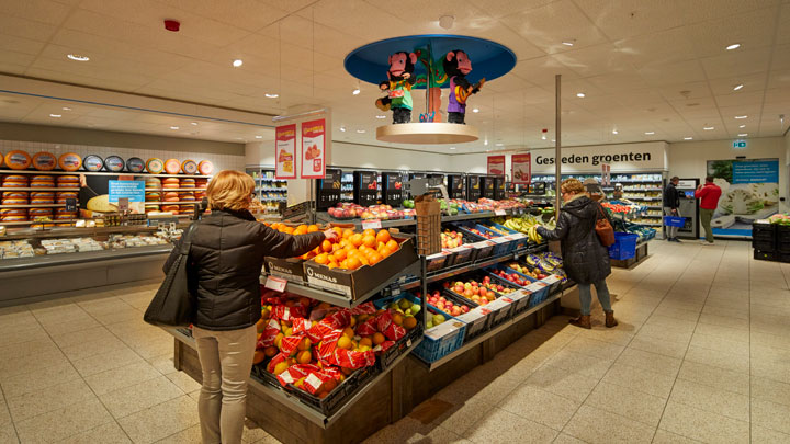 Intelligente Beleuchtung im Einzelhandel - Hoogvliet Supermarkt