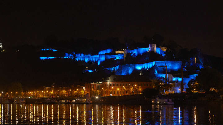 Namur - oświetlenie zabytków - iluminacje