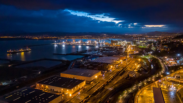 A brighter future with connected LED lighting - Port of Bilbao
