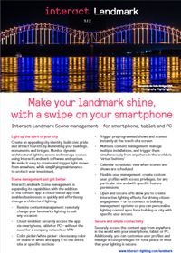Scene management brochure cover