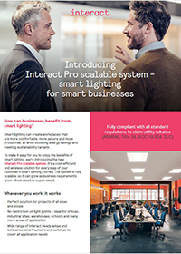 Capa do folheto do sistema escalável Interact Pro